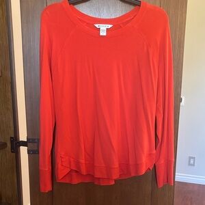 Athleta Vibrant Orange Long Sleeve Tee